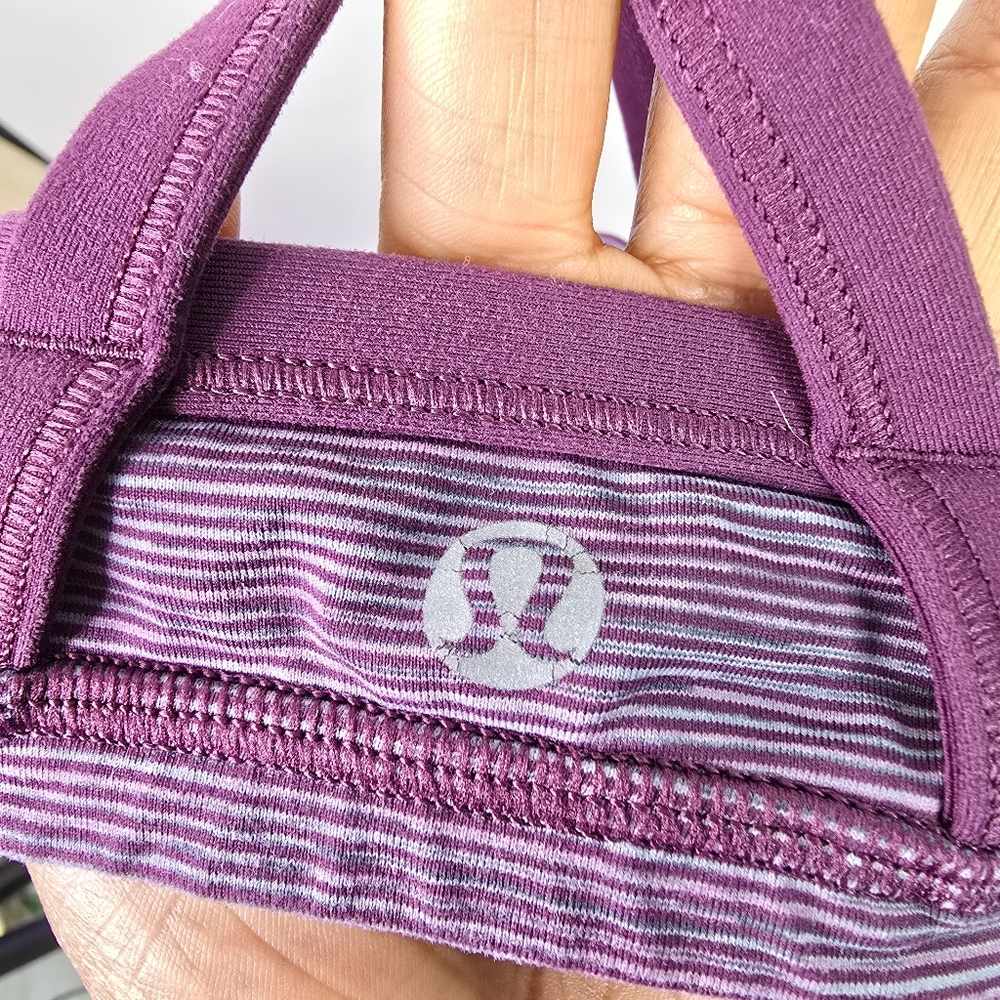 Lululemon Purple C.Y.B Tank With Built-in Bra - Picture 3 of 11